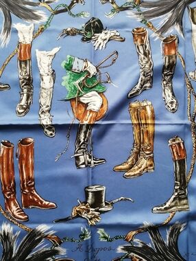 Authentic Hermes Silk Scarf 90